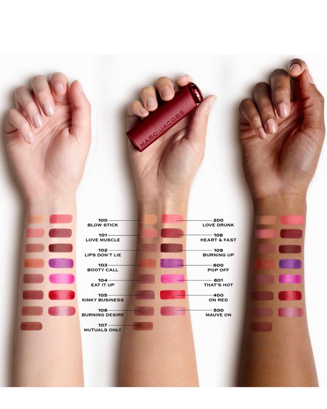 Marc Jacobs Beauty Heart On Long-Lasting Soft Shine Lipstick