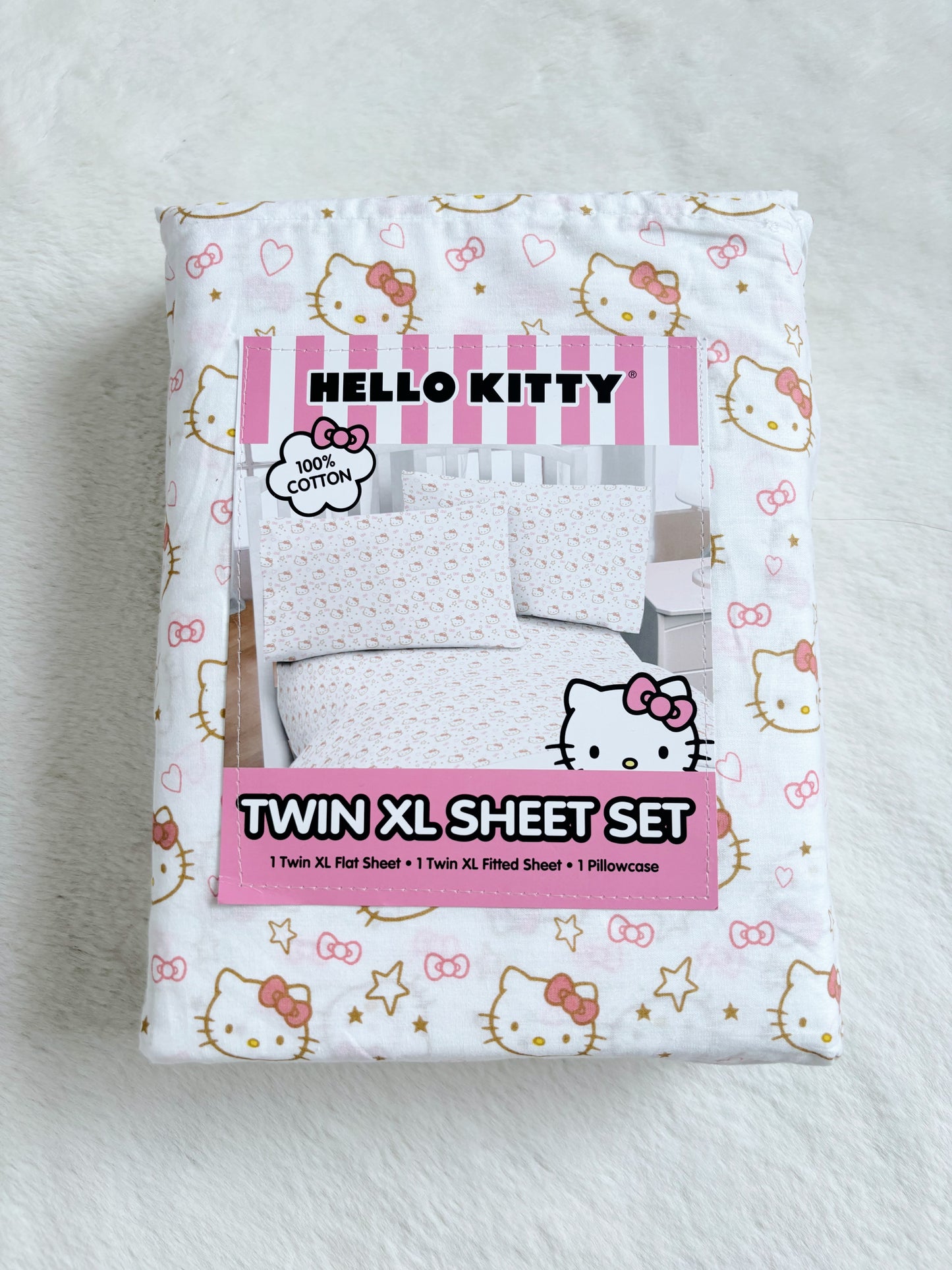 Set Sábanas Hello Kitty Twin XL