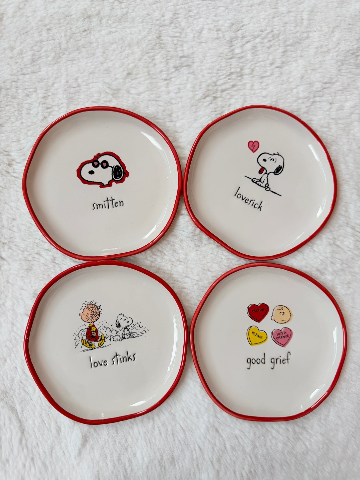 set platos snoopy