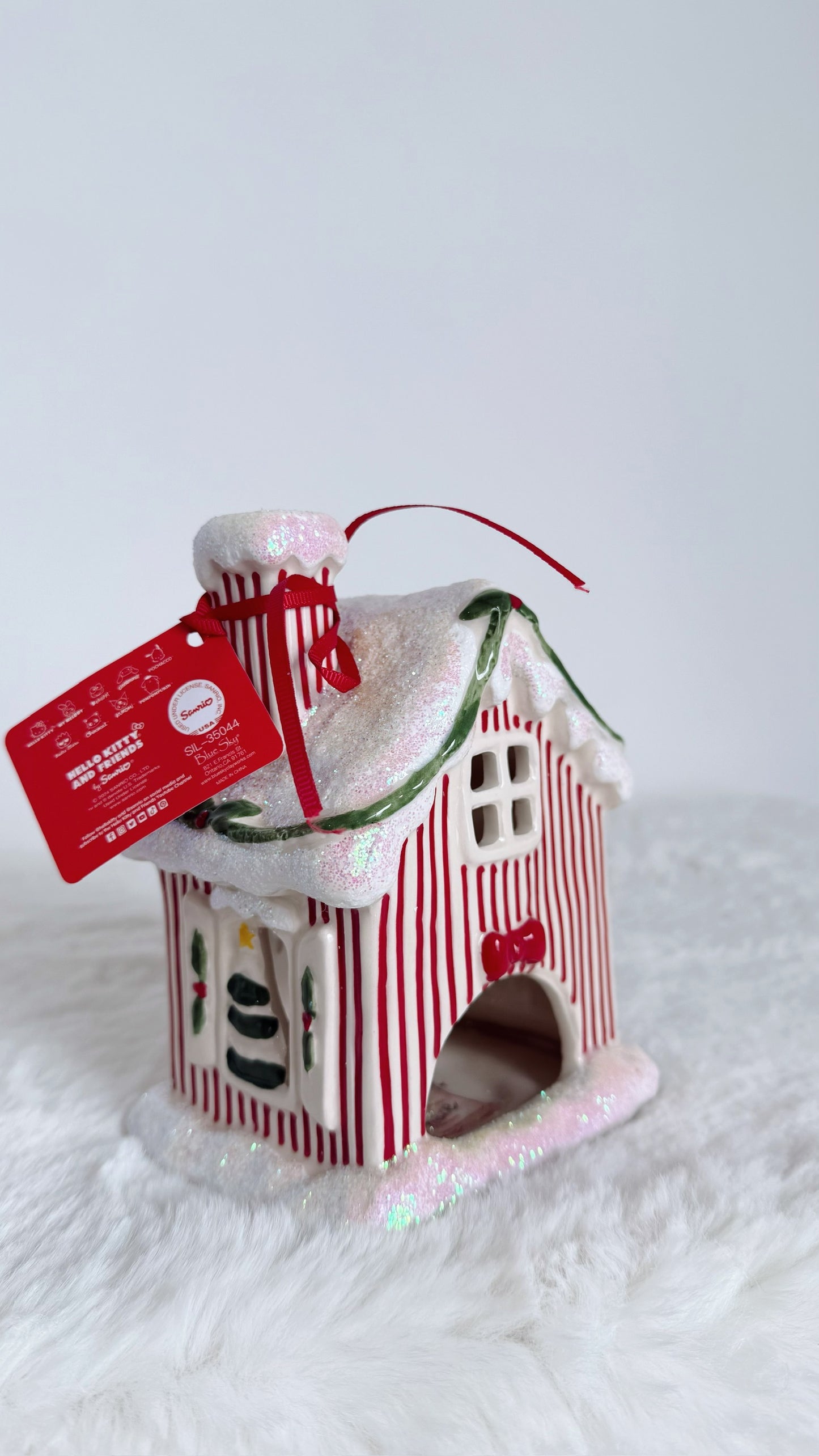 Casa Jengibre Navideña Kitty Portavela