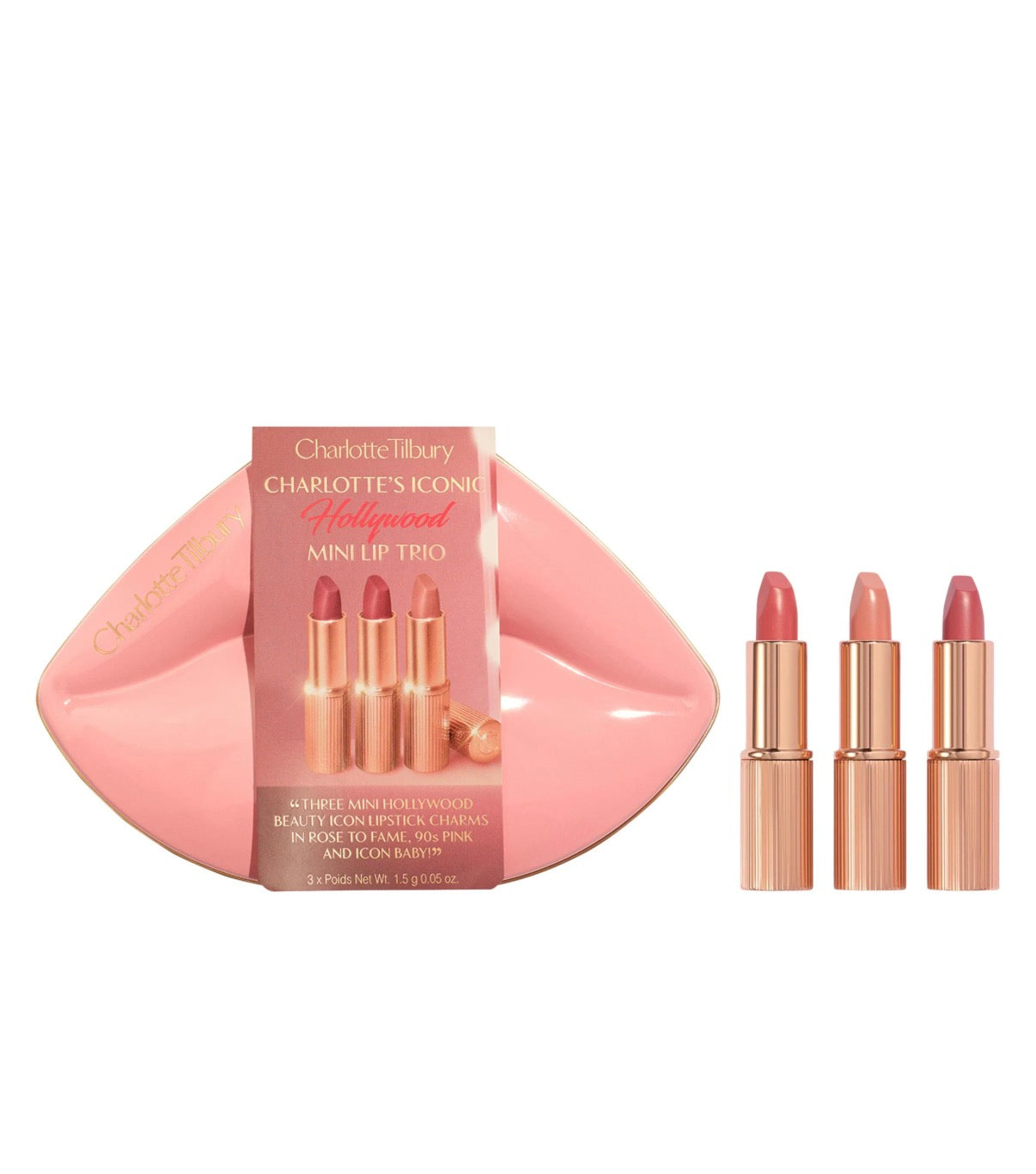 Mini Iconic Hollywood Lipstick Trio Gift Set