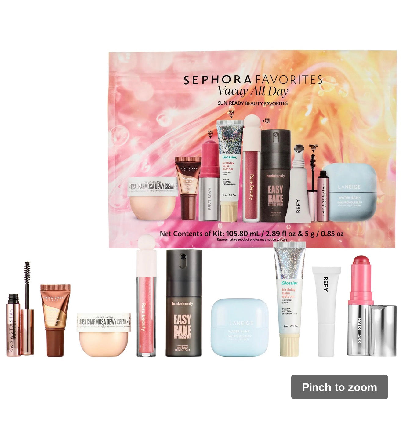 Sephora Favorites Vacay All Day Makeup and Skincare Value Set
