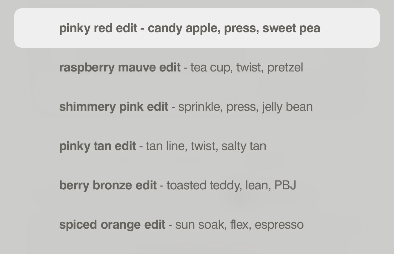 the edits BLUSH + LIP TRIO