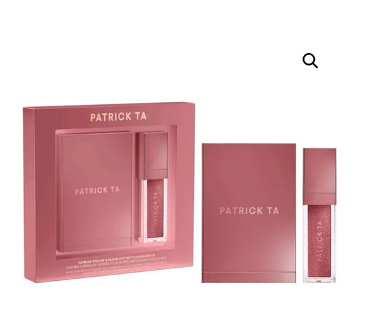 Patrick's Glow and Gloss Set: Major Headlines Blush Duo and Plumping Lip Gloss Makeup Gift Set