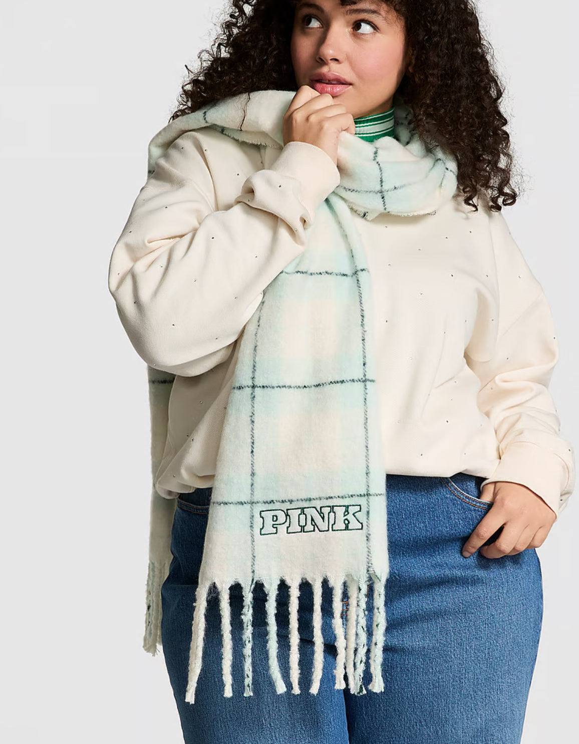PINK OVERSIZED SCARF