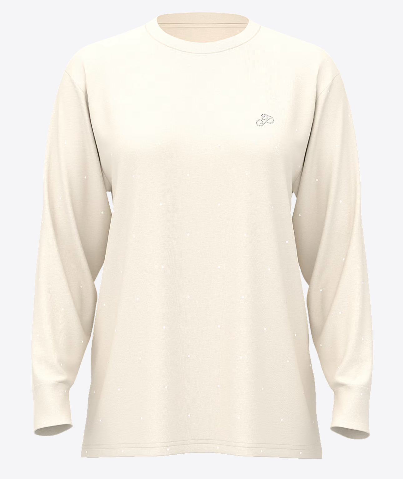 CAMPUS COTTON BLING LONG-SLEEVE TEE