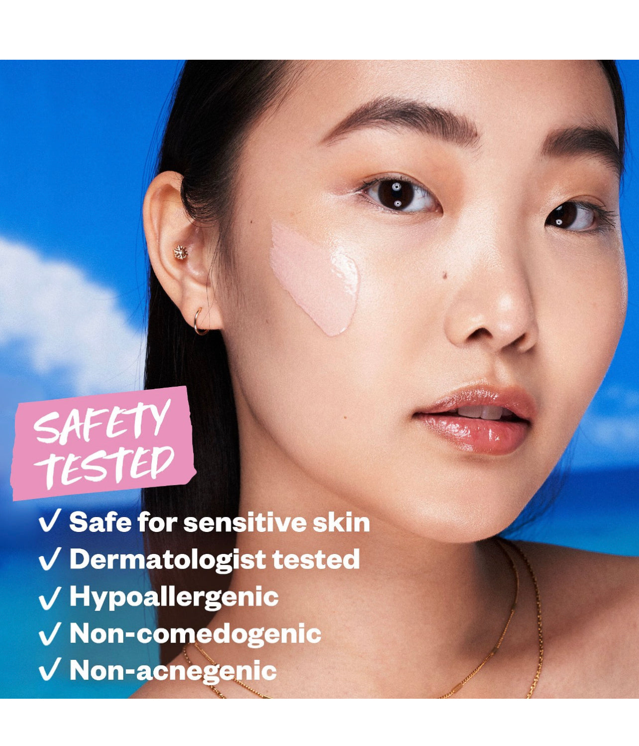 DreamBeam Silicone-Free Mineral Sunscreen SPF 40 with Ceramides and Peptides