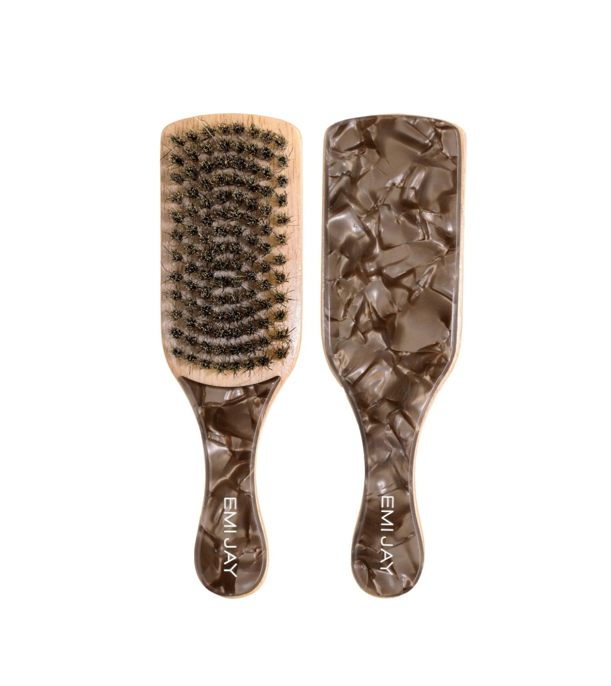 Mini Boar Bristle Smoothing Hair Brush in Toasted Sugar