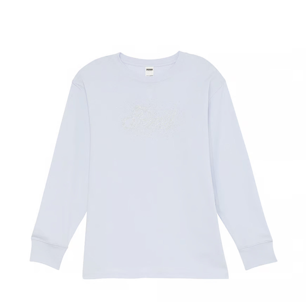 CAMPUS COTTON BLING LONG-SLEEVE TEE