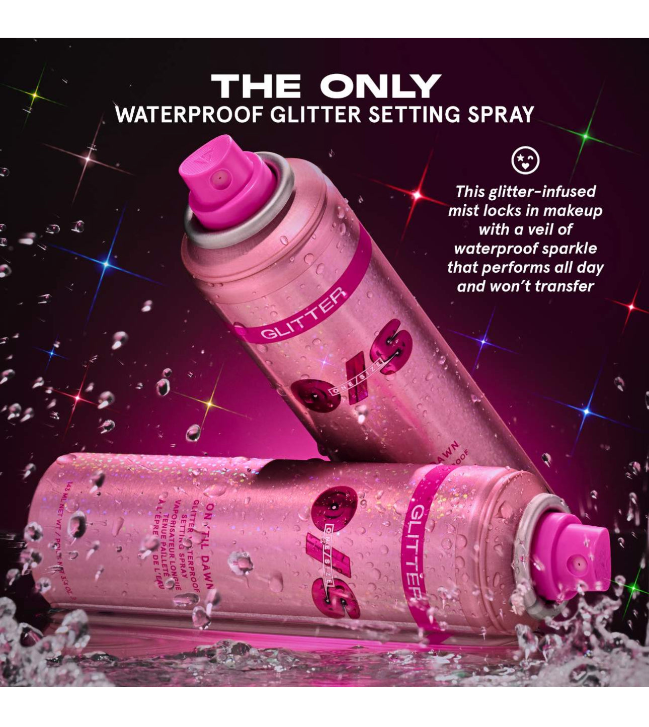 ONE/SIZE by Patrick Starrr On ‘Til Dawn Glitter Waterproof Setting Spray