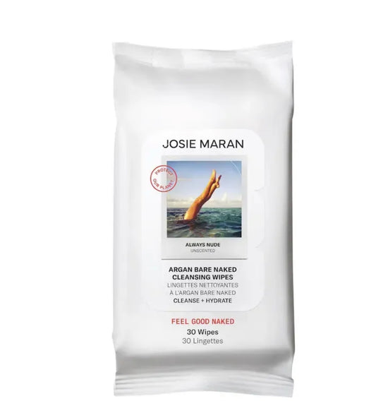Josie Maran Argan Bare Naked Cleansing Wipes 30 cta