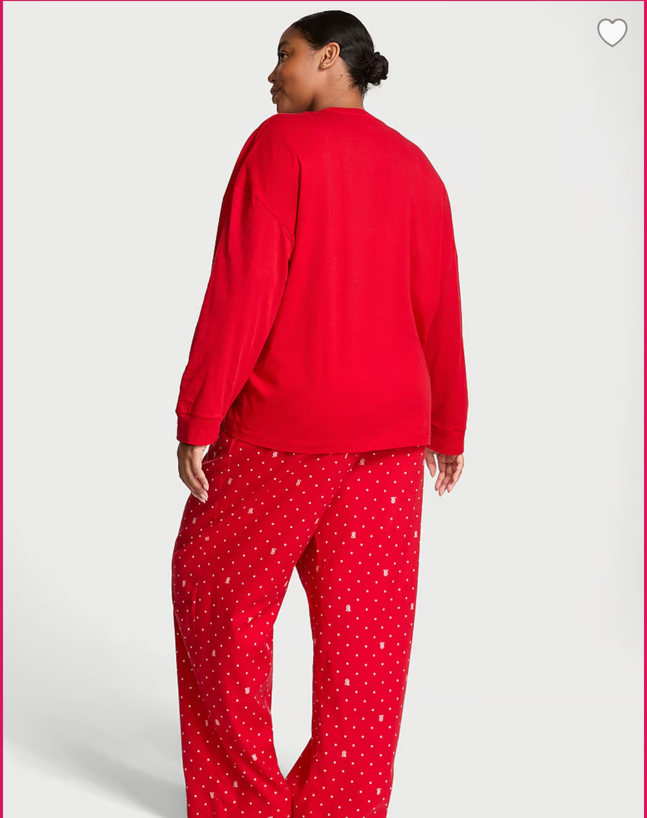 VICTORIA'S SECRET Flannel Long-Sleeve Tee-Jama Set