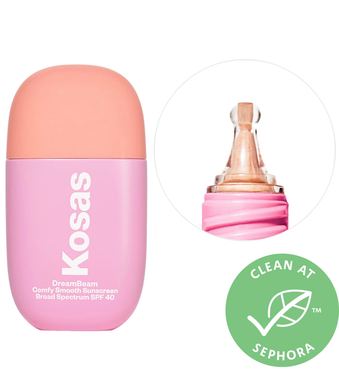 DreamBeam Silicone-Free Mineral Sunscreen SPF 40 with Ceramides and Peptides