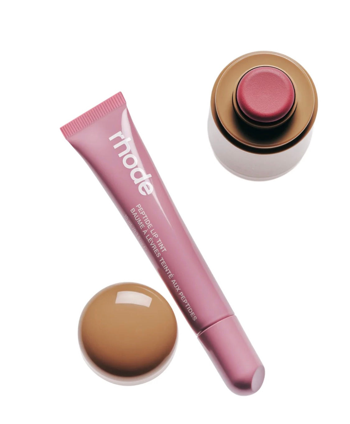 the duos POCKET BLUSH + PEPTIDE LIP TINT