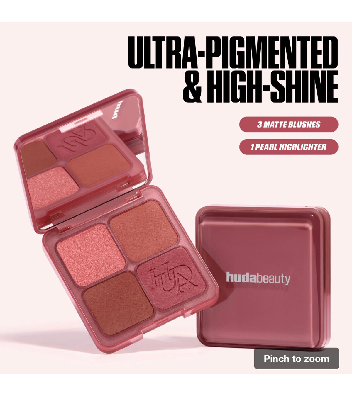 HUDA BEAUTY Blush Filter Blurring Blushlighters Palette