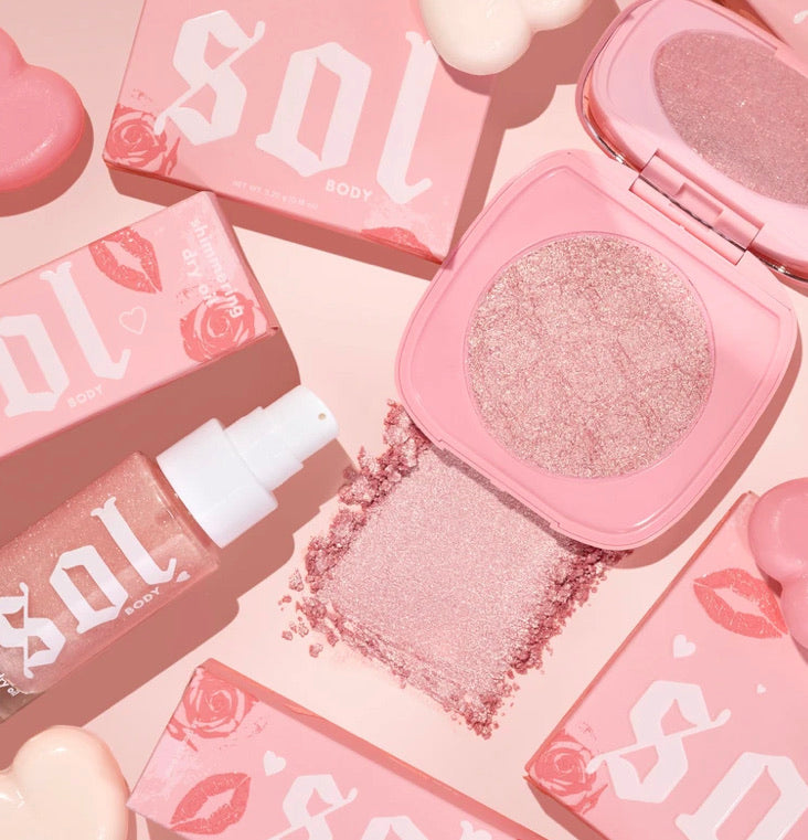 highlighter pink ruffle