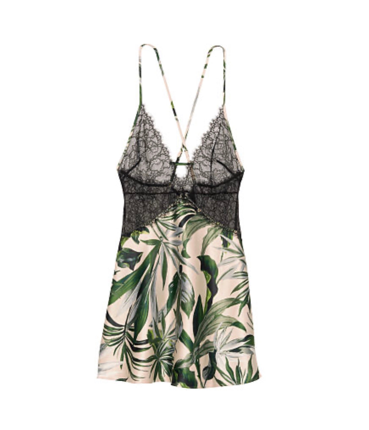 LACE PLUNGE SATIN