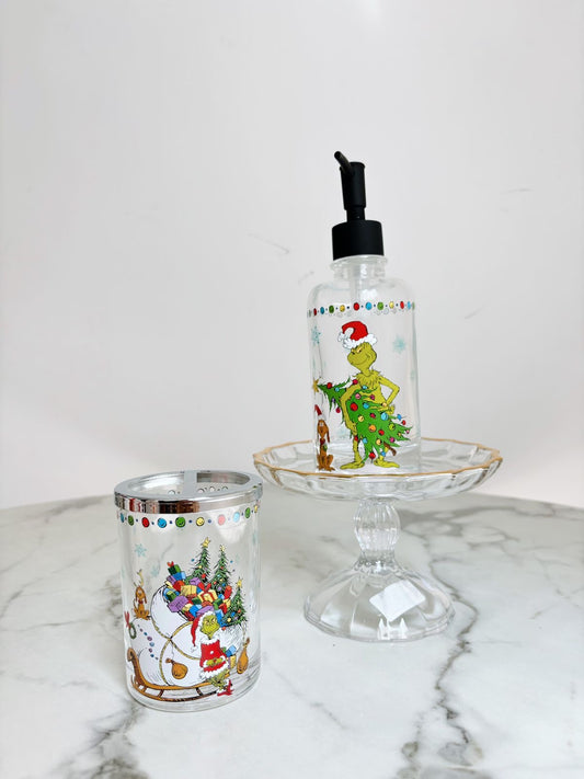 Set Baño Grinch Navideño