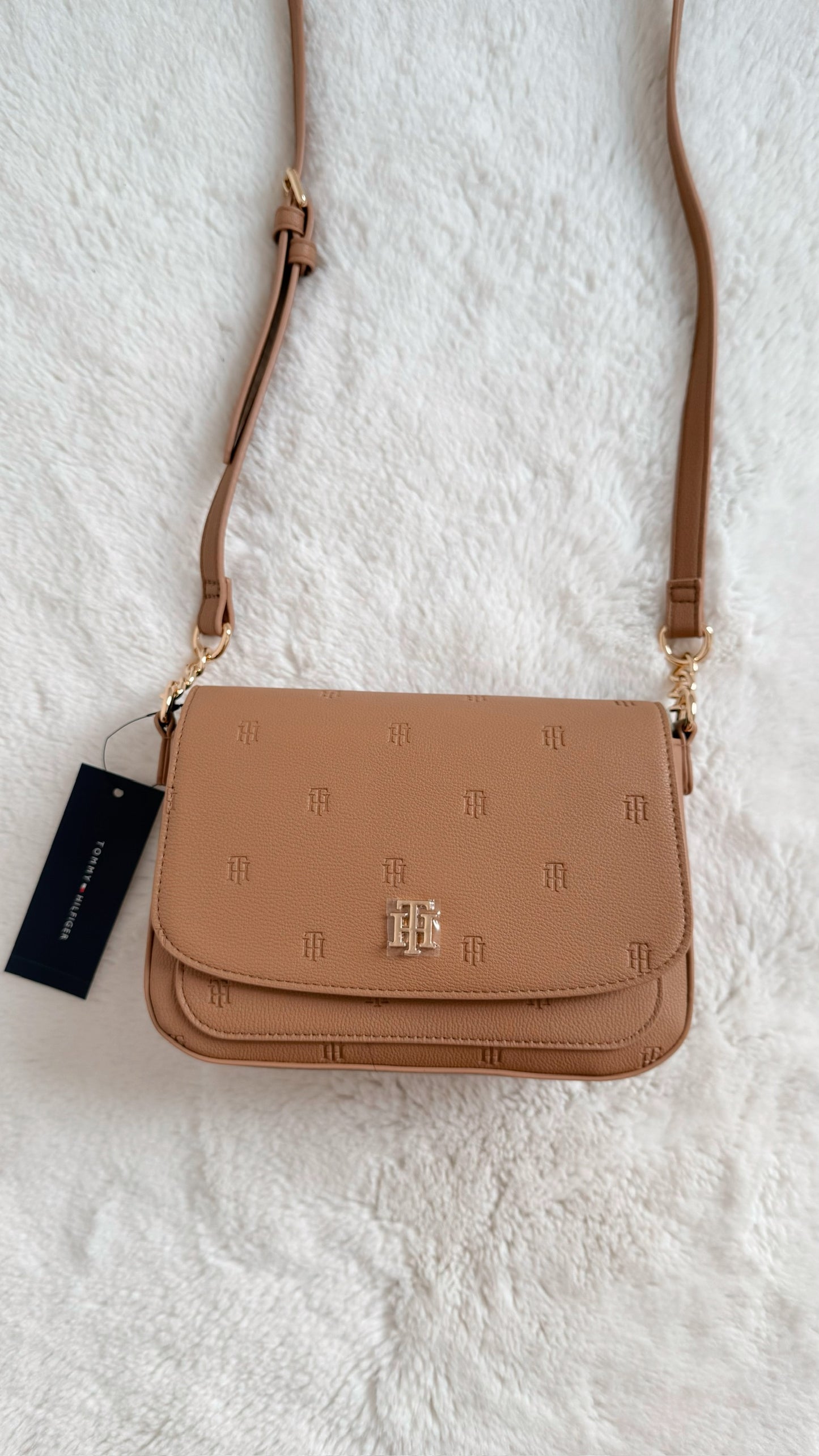 crossbody café grabado
