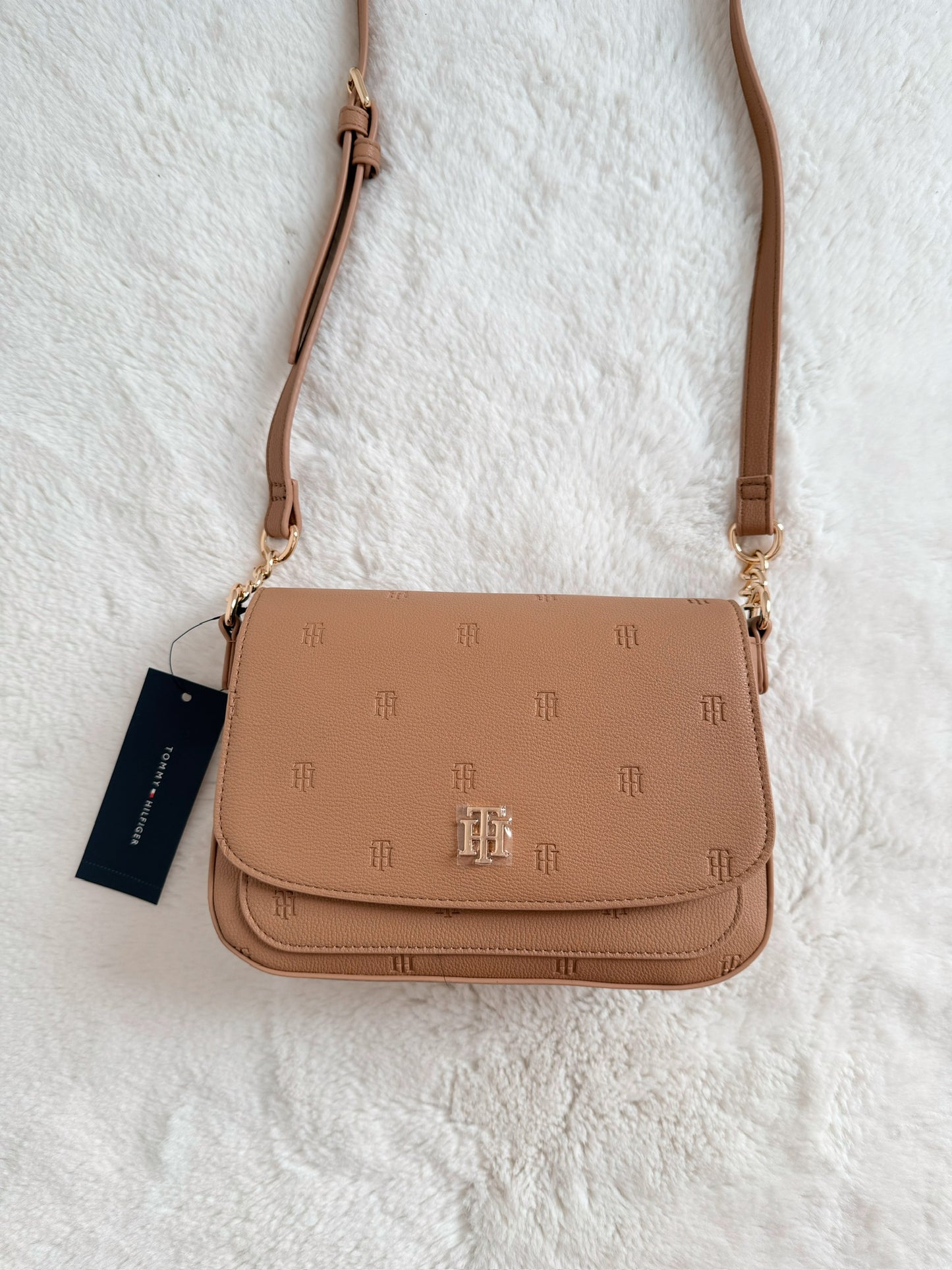crossbody café grabado