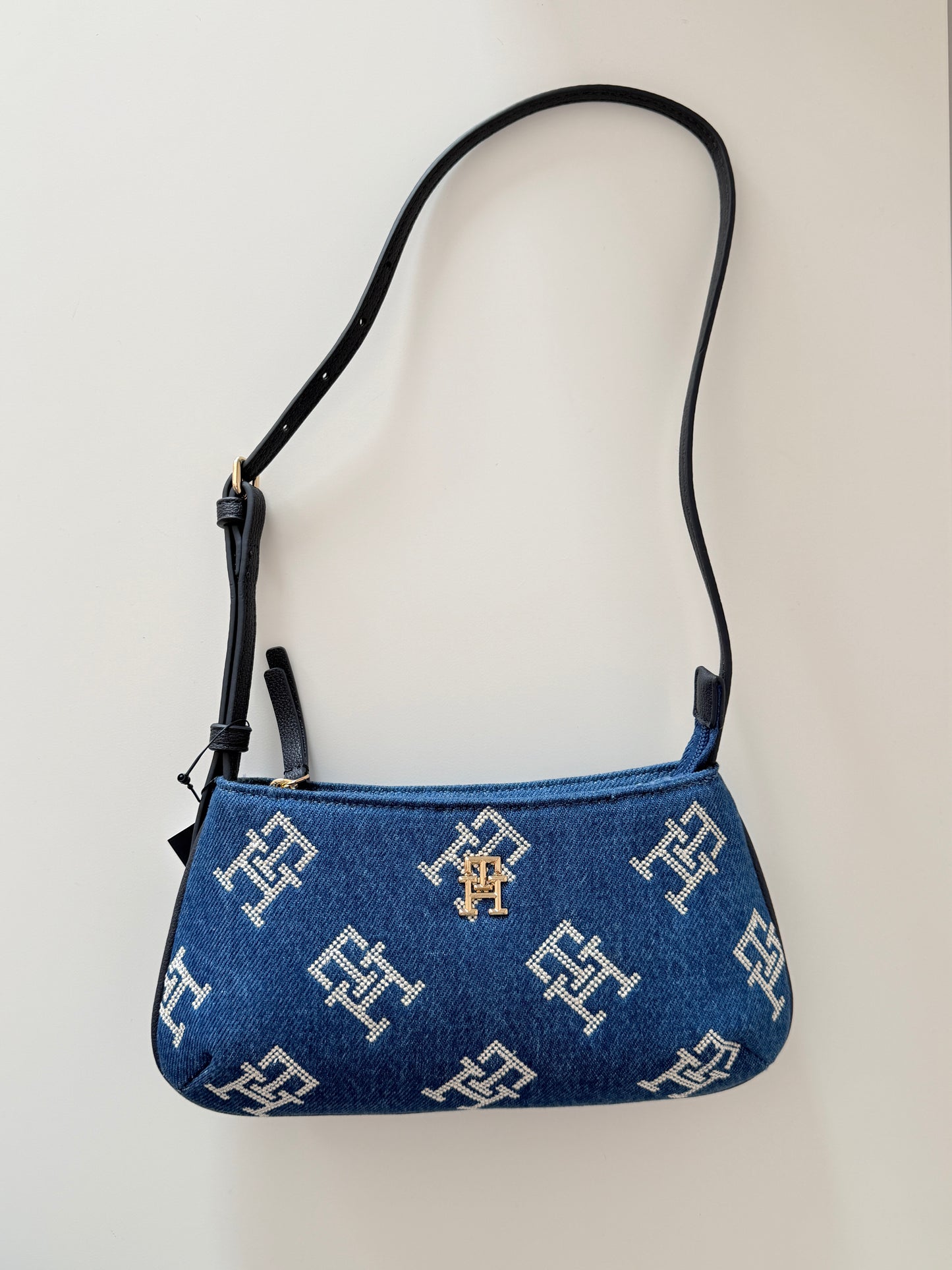 Denim shoulder bag