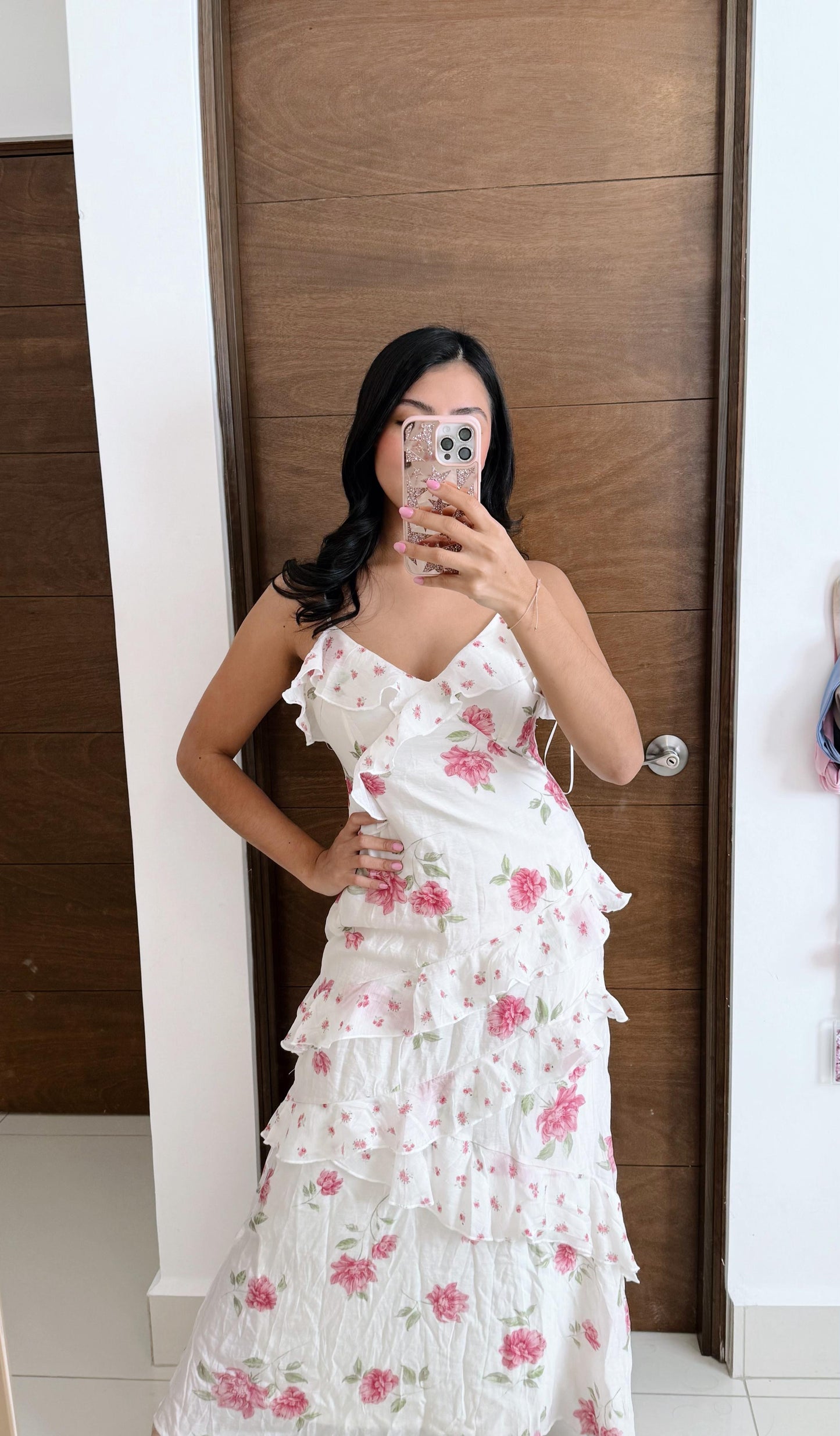 Vestido Largo Flores