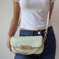 flap mint crossbody bag