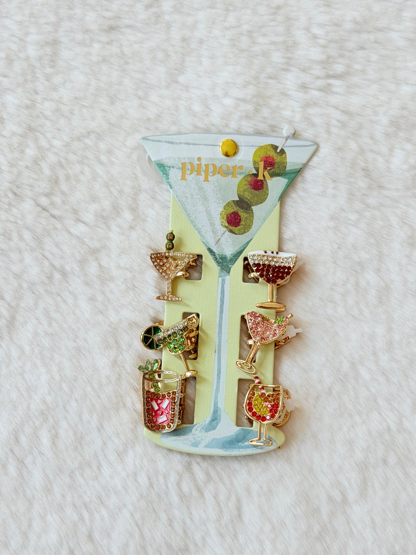 Clips Pinzas Brillos Set
