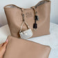 tote + charm bag + pouch