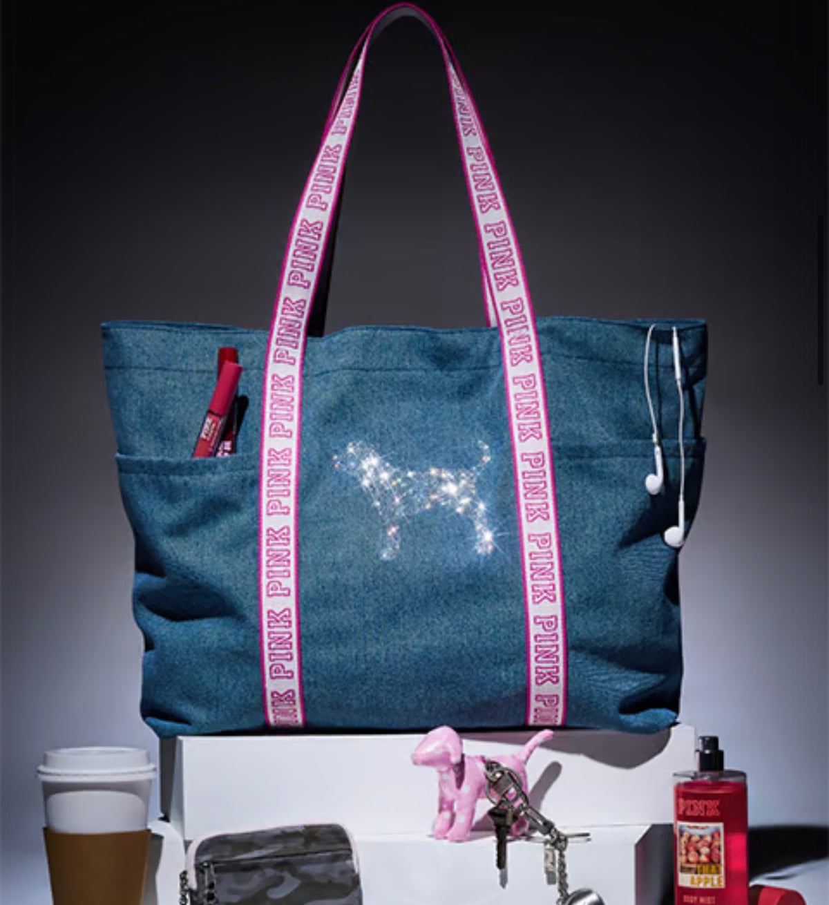 SHIMMER TOTE PINK
