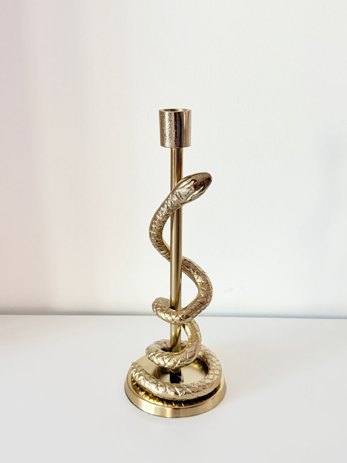 porta velas serpiente