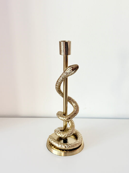 porta velas serpiente