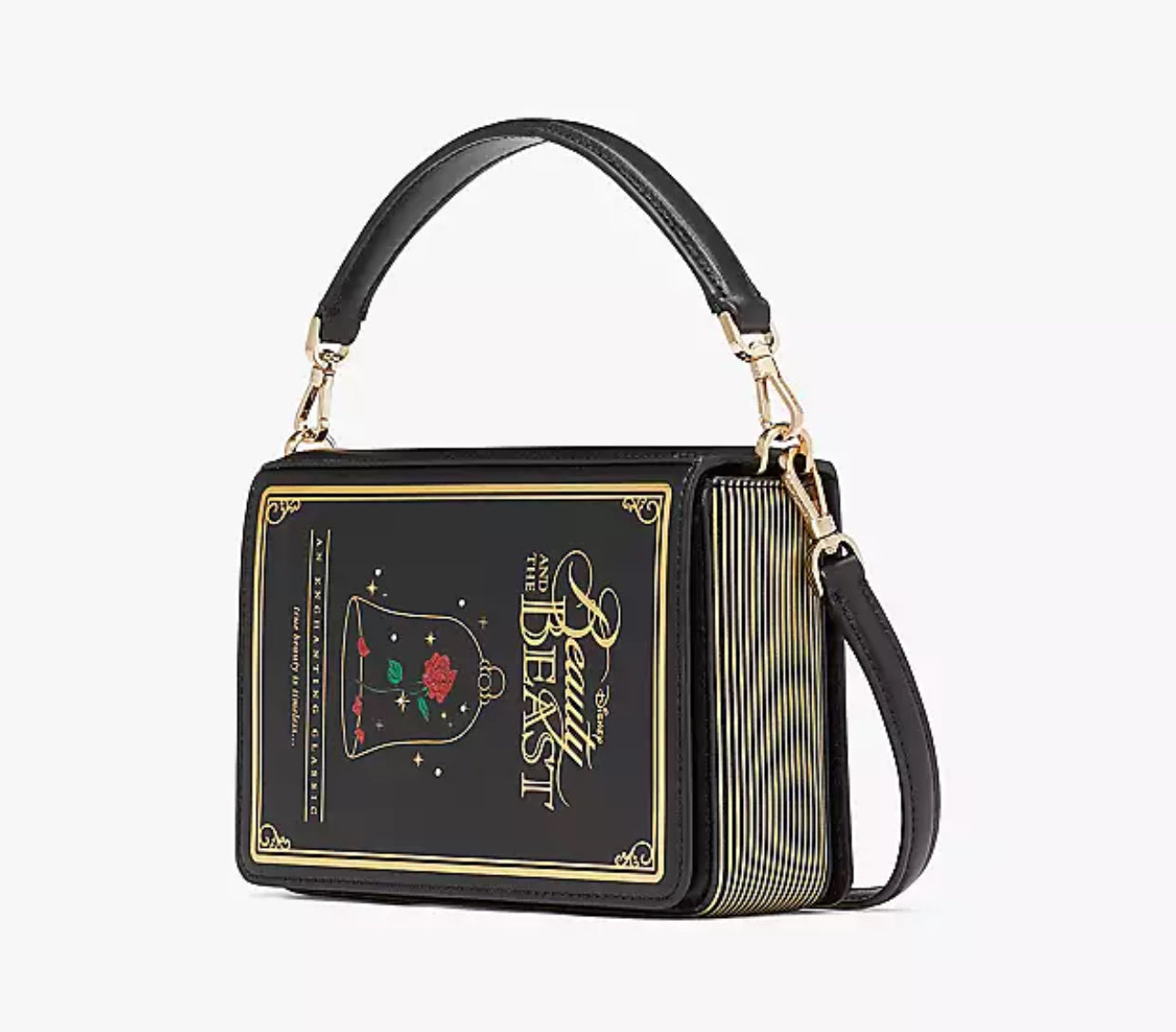 New York Beauty and the Beast 3D Book Crossbody