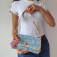 denim 90’s baguette bag