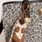 Tote leopardo + charm