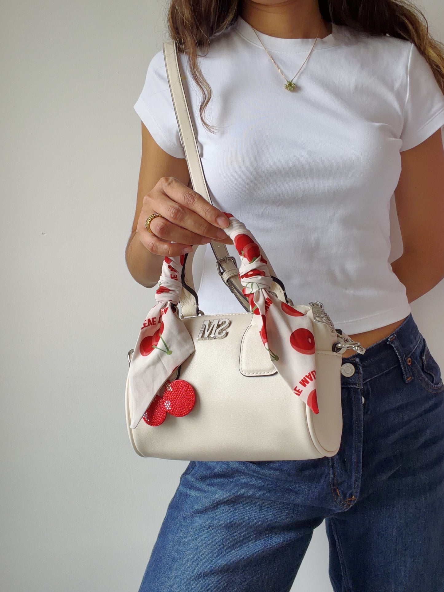rowan cherry crossbody bag