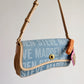 denim 90’s baguette bag