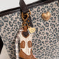 Tote leopardo + charm