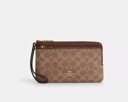 Double Zip Wristlet