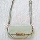 flap mint crossbody bag
