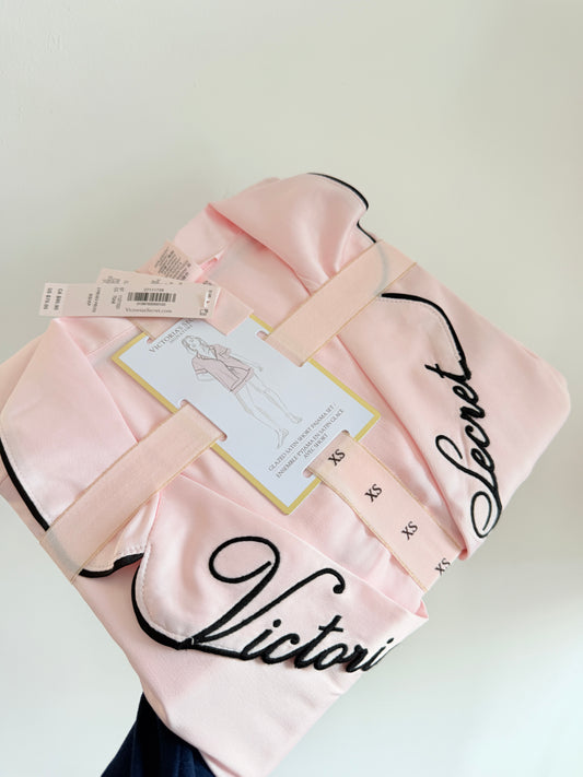 set pijama short satin VS