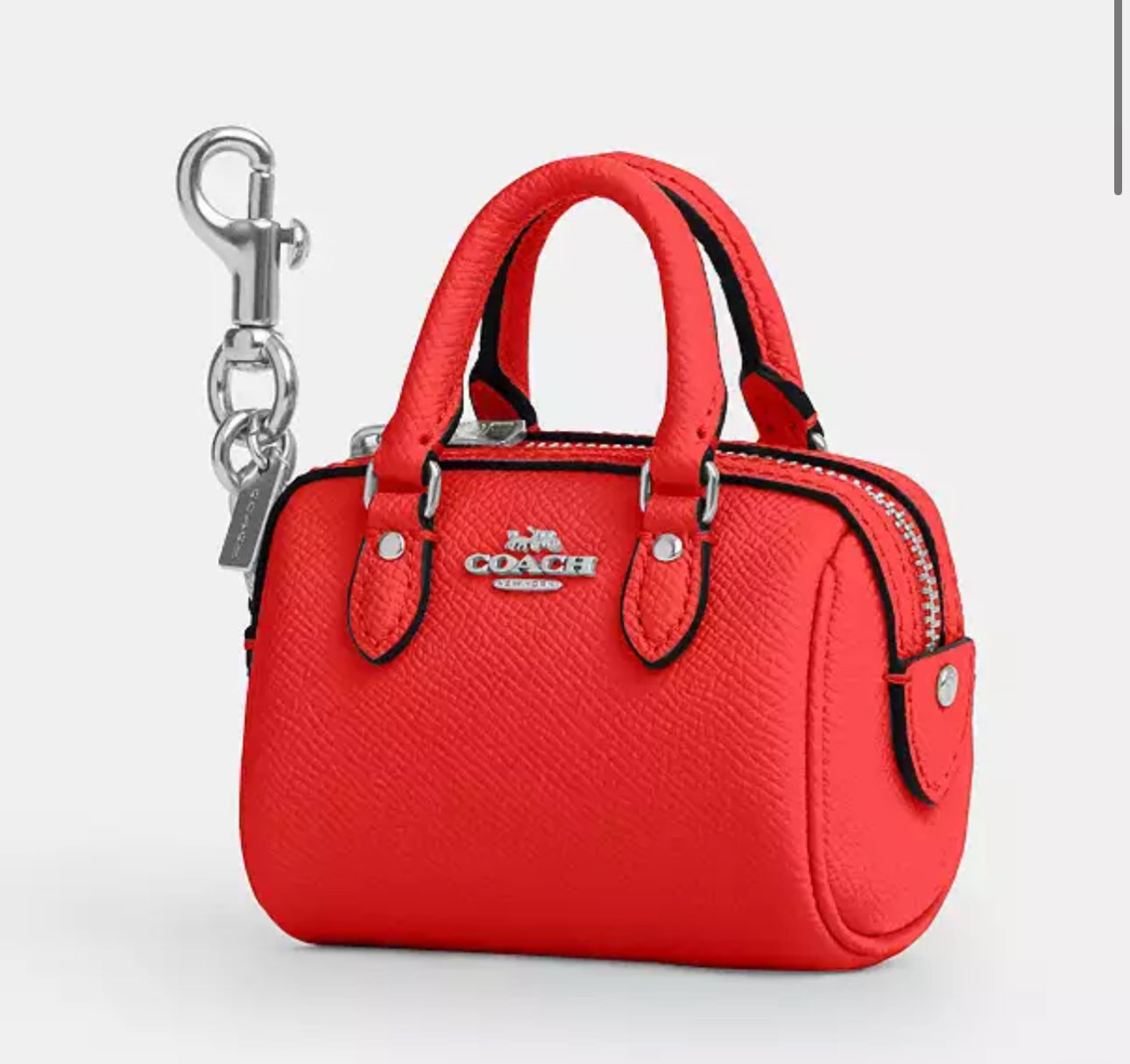 Mini Rowan Satchel Bag Charm In Signature Canvas