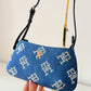 Denim shoulder bag
