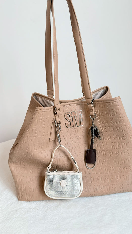 tote + charm bag + pouch