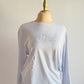 CAMPUS COTTON BLING LONG-SLEEVE TEE