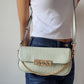 flap mint crossbody bag