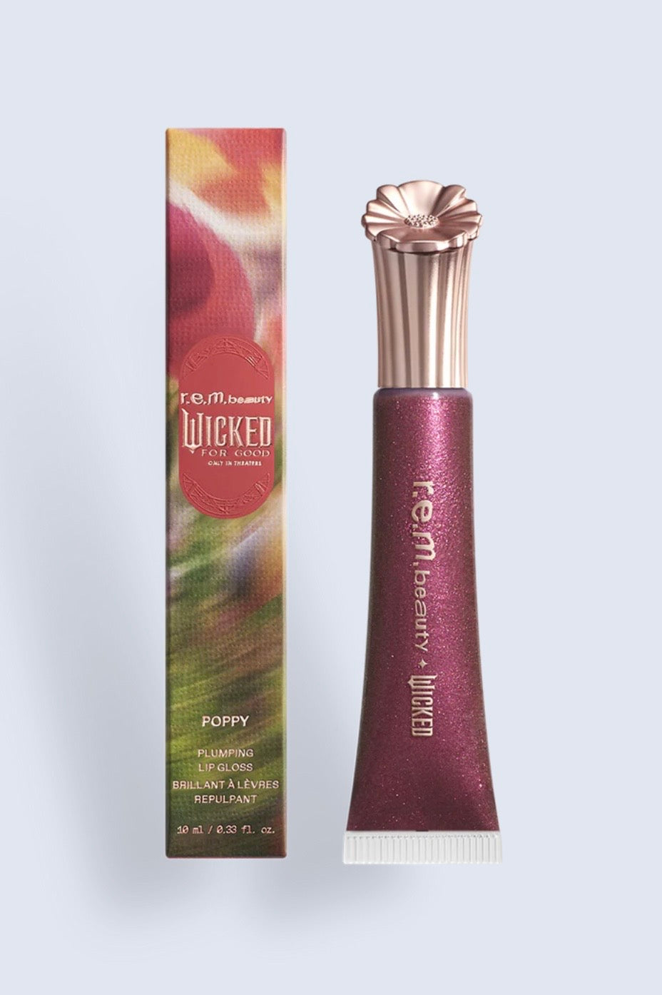 R.E.M. BEAUTY X WICKED: FOR GOOD POPPY PLUMPING LIP GLOSS