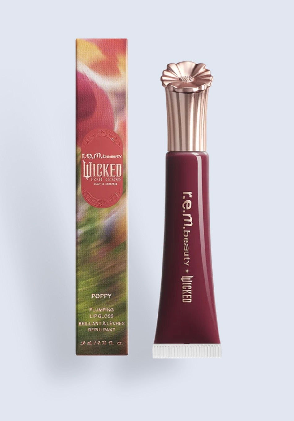 R.E.M. BEAUTY X WICKED: FOR GOOD POPPY PLUMPING LIP GLOSS