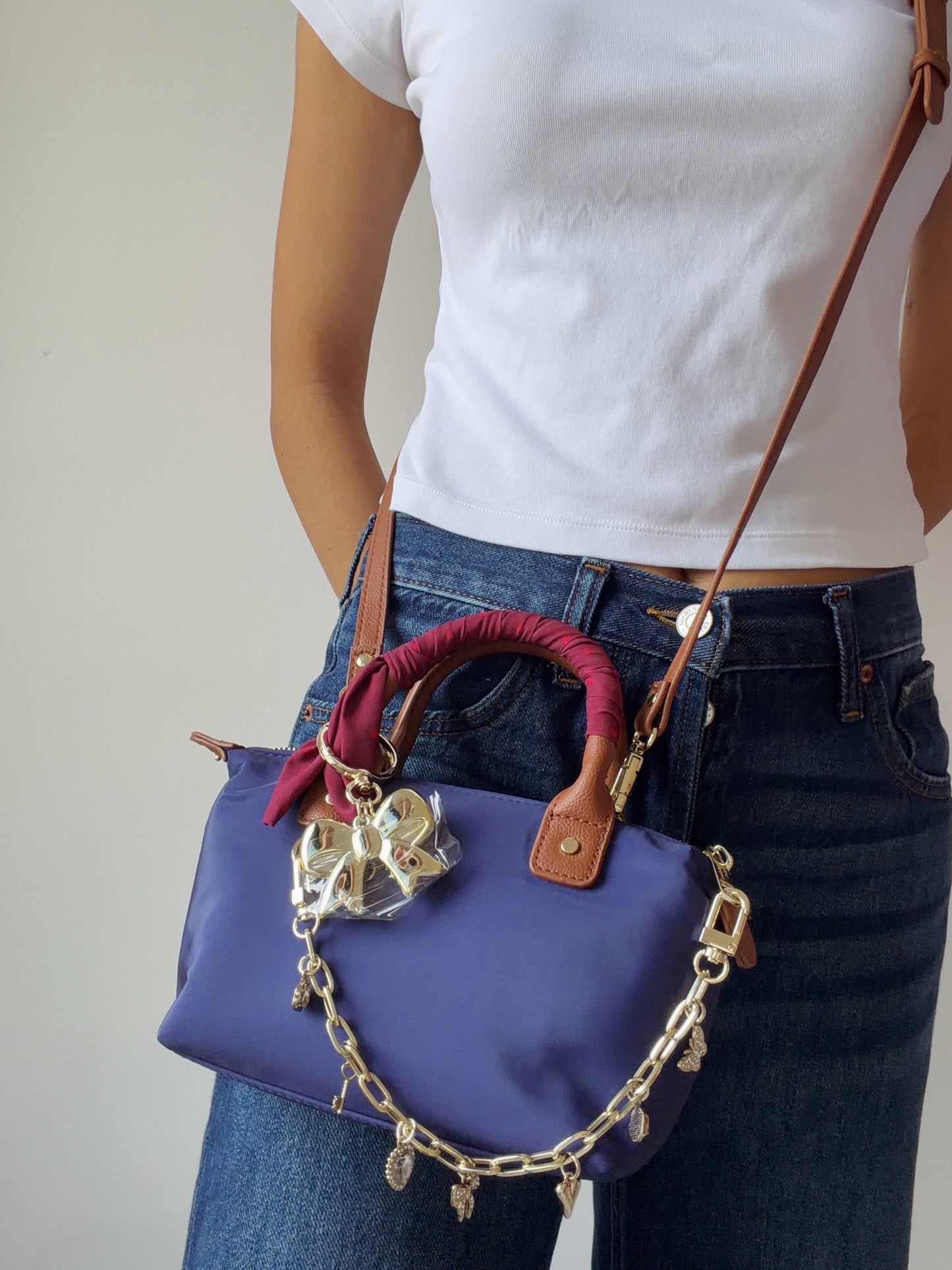 Mini Tote Bag + Charms