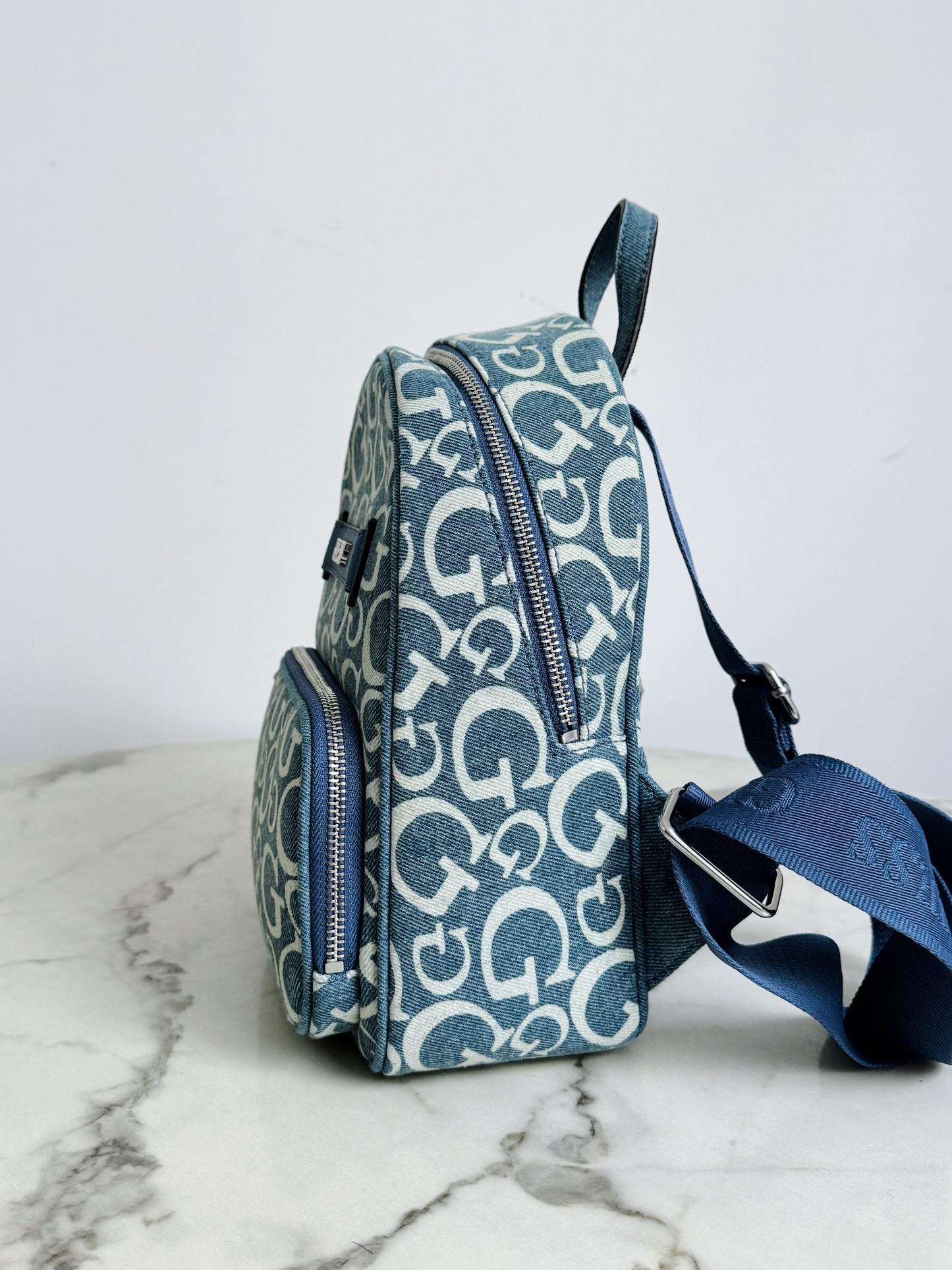 Denim Canva Backpack